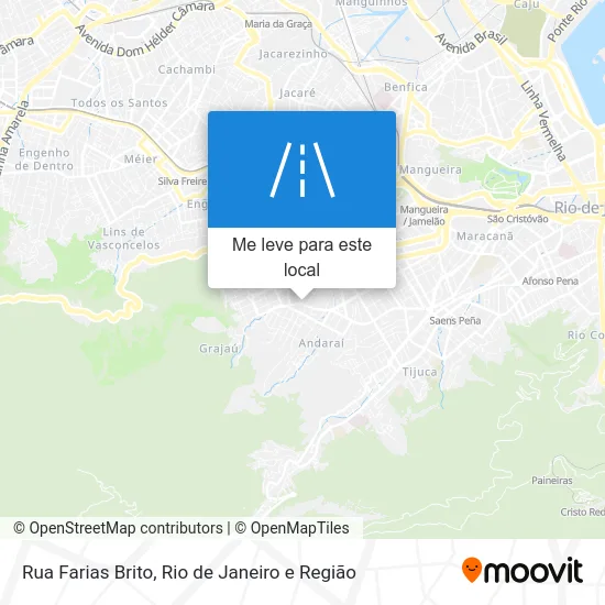 Rua Farias Brito mapa