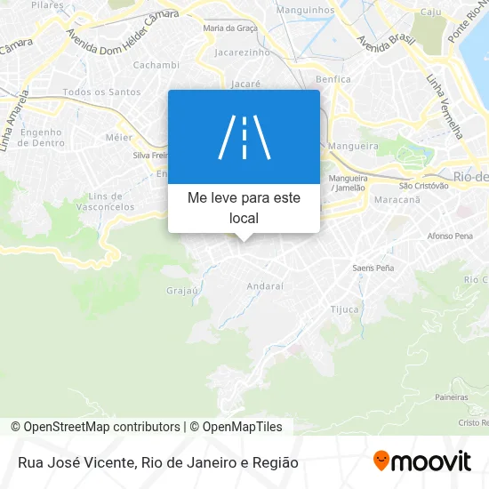 Rua José Vicente mapa