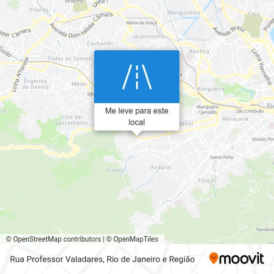 Rua Professor Valadares mapa