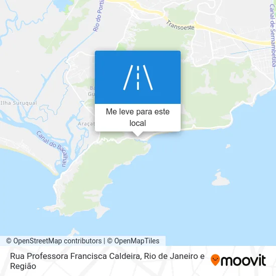 Rua Professora Francisca Caldeira mapa