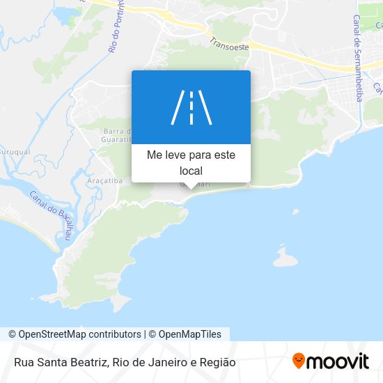 Rua Santa Beatriz mapa