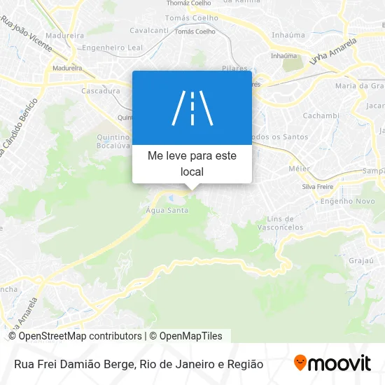 Rua Frei Damião Berge mapa