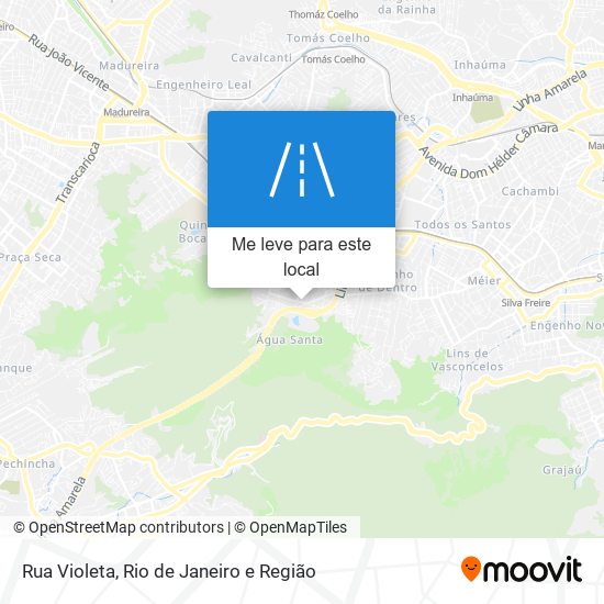 Rua Violeta mapa