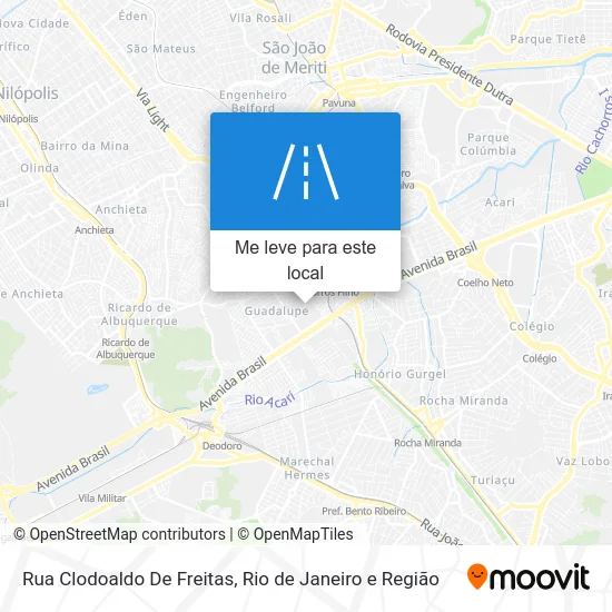 Rua Clodoaldo De Freitas mapa