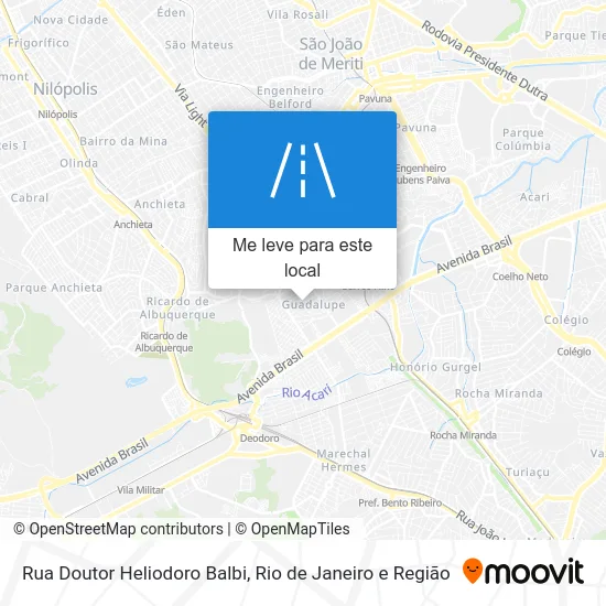 Rua Doutor Heliodoro Balbi mapa