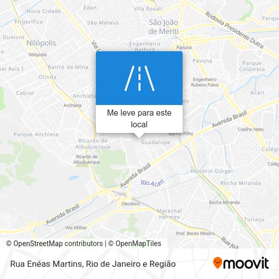 Rua Enéas Martins mapa