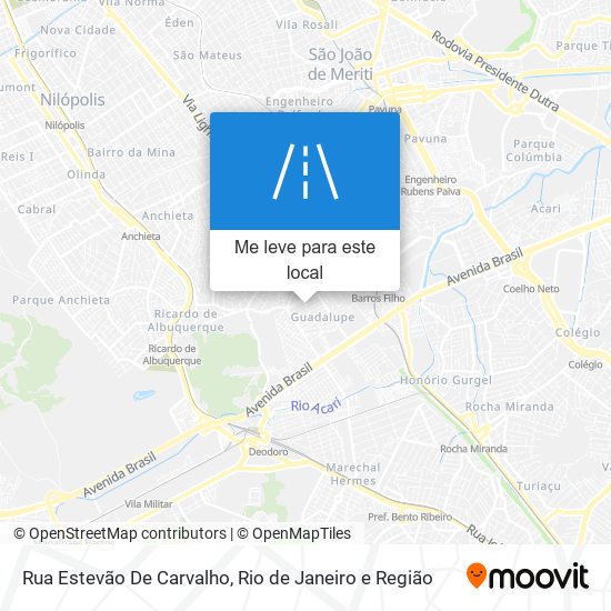 Rua Estevão De Carvalho mapa