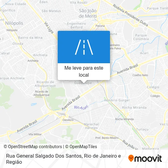 Rua General Salgado Dos Santos mapa