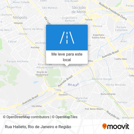 Rua Halieto mapa