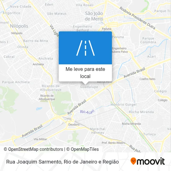 Rua Joaquim Sarmento mapa