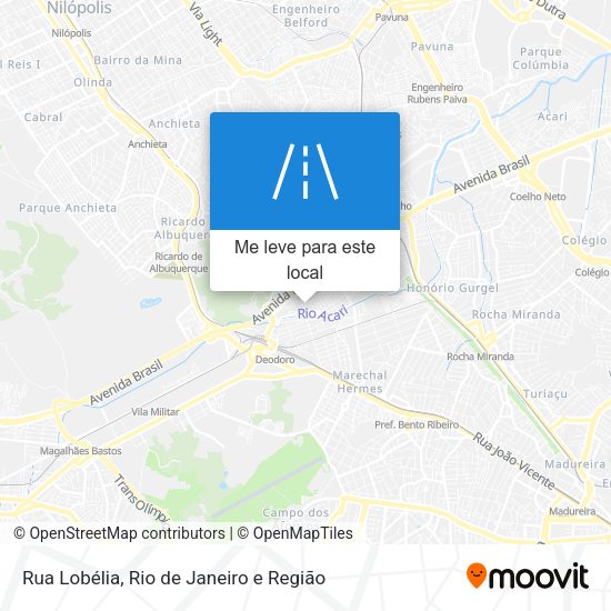 Rua Lobélia mapa