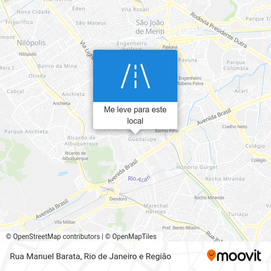 Rua Manuel Barata mapa
