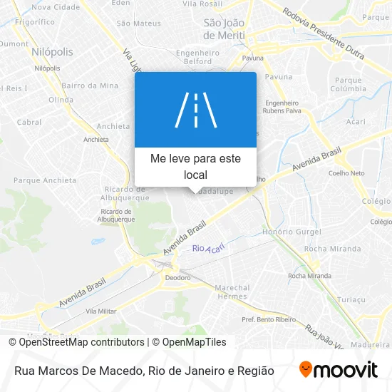 Rua Marcos De Macedo mapa