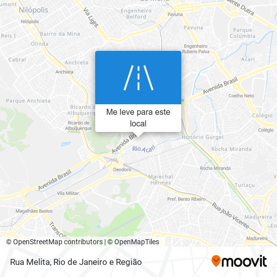 Rua Melita mapa