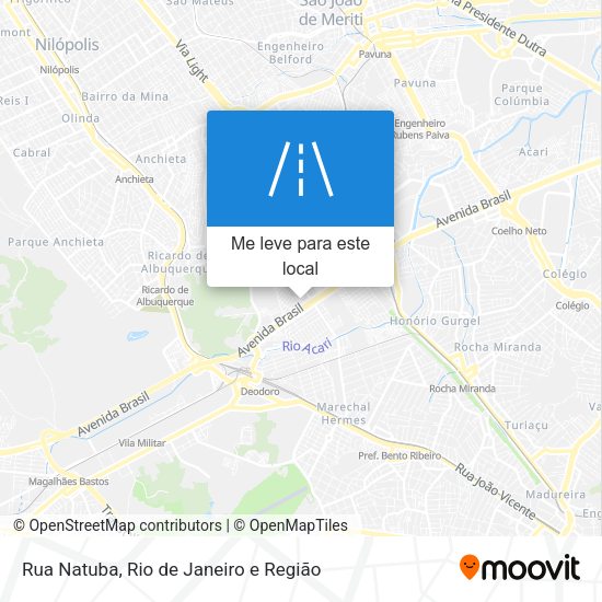 Rua Natuba mapa