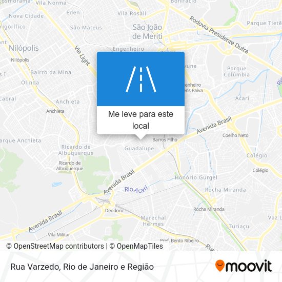 Rua Varzedo mapa