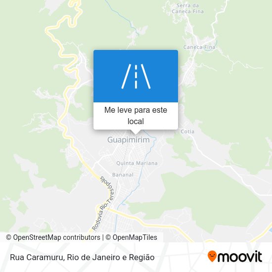 Rua Caramuru mapa