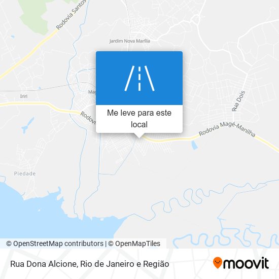 Rua Dona Alcione mapa