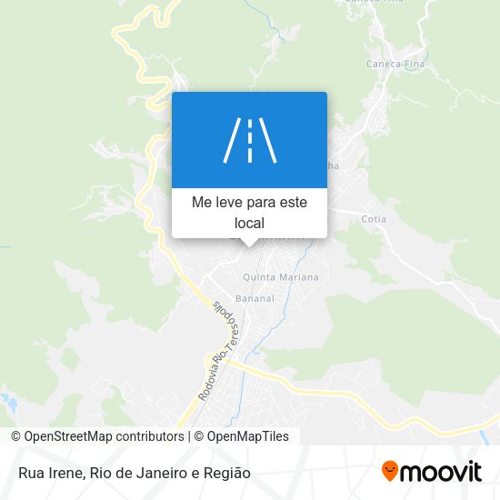 Rua Irene mapa