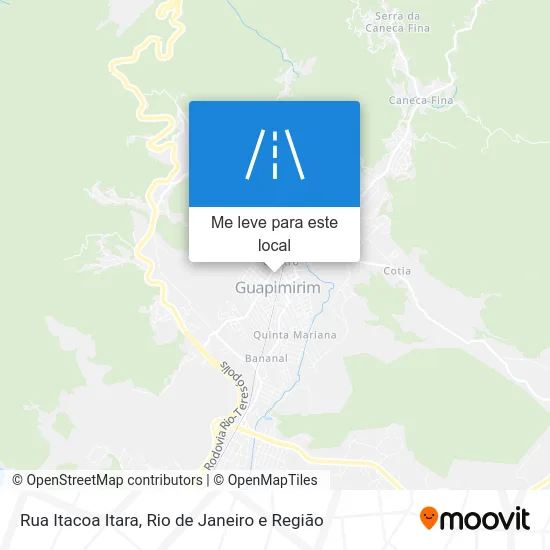 Rua Itacoa Itara mapa