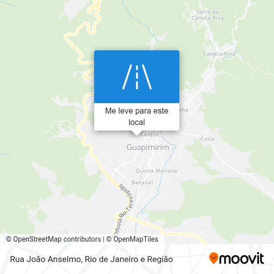 Rua João Anselmo mapa