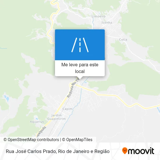 Rua José Carlos Prado mapa