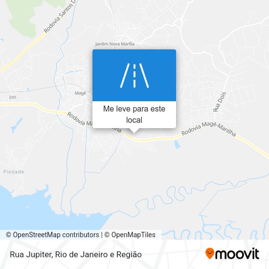 Rua Jupiter mapa