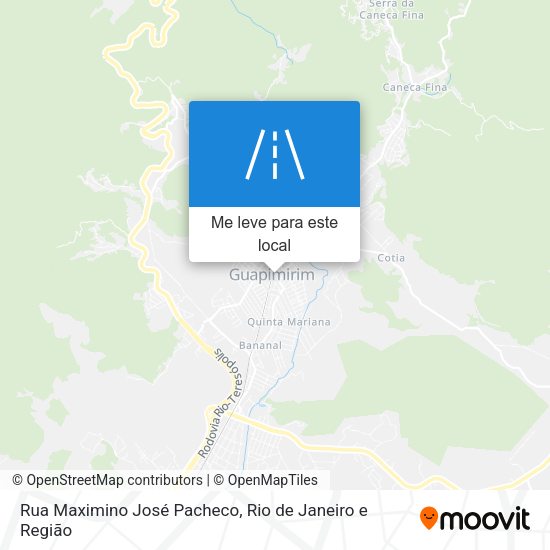 Rua Maximino José Pacheco mapa