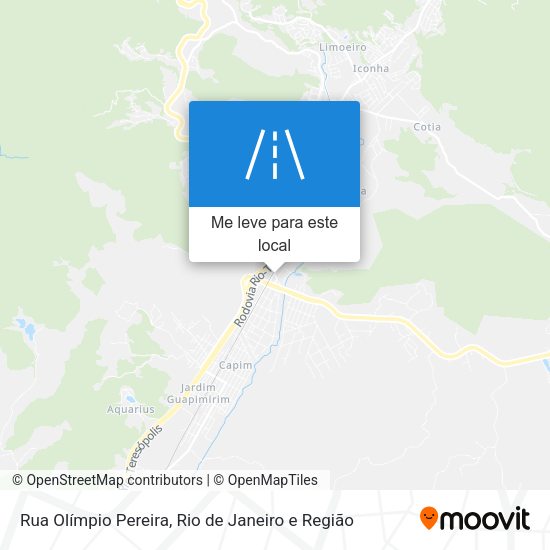Rua Olímpio Pereira mapa