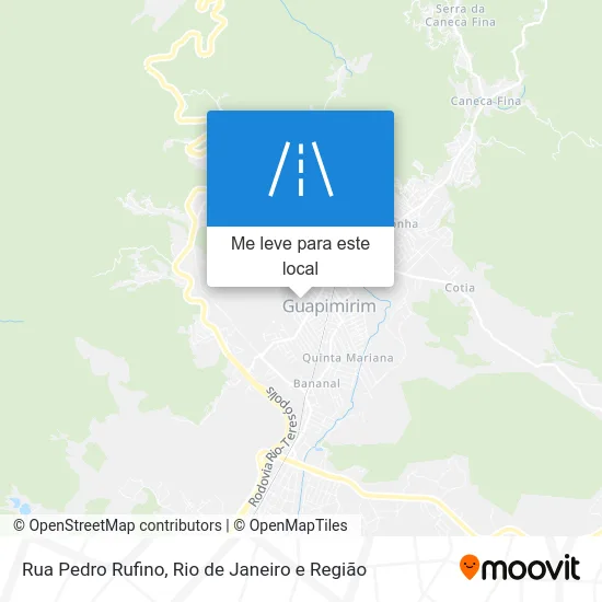 Rua Pedro Rufino mapa