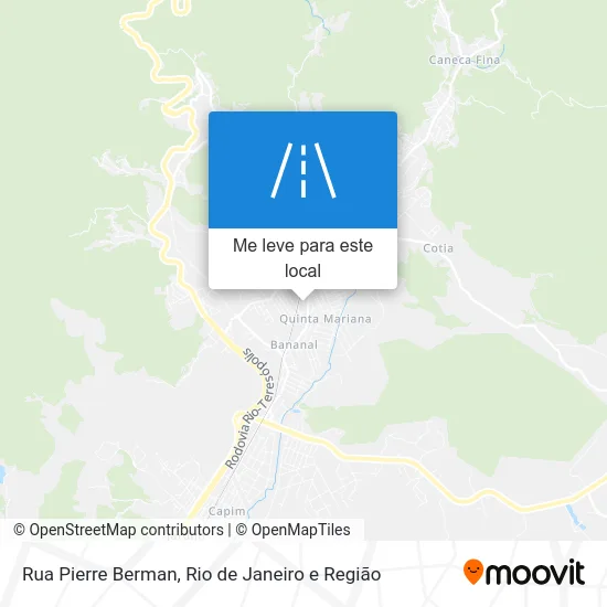 Rua Pierre Berman mapa