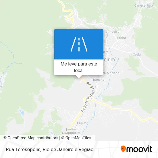 Rua Teresopolis mapa
