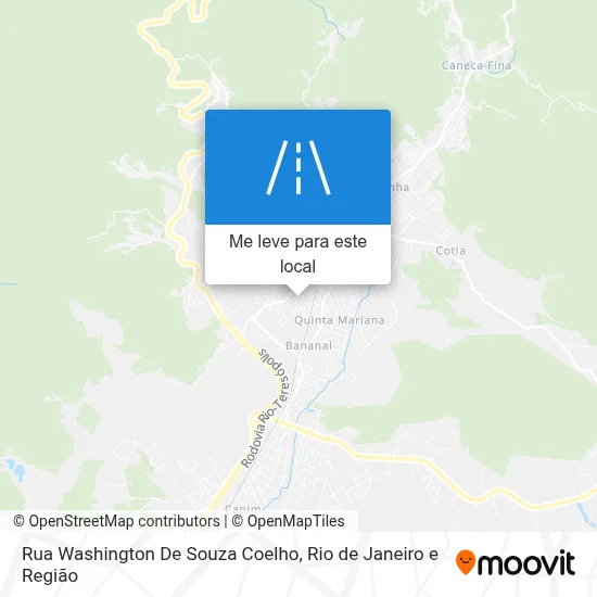 Rua Washington De Souza Coelho mapa