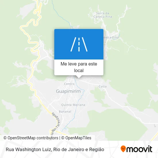 Rua Washington Luiz mapa
