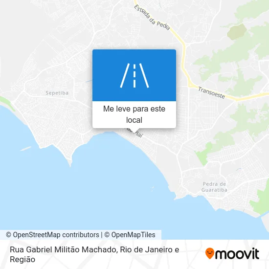 Rua Gabriel Militão Machado mapa