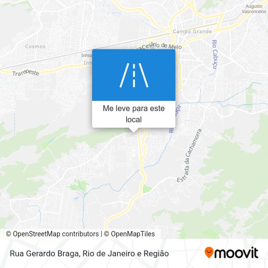 Rua Gerardo Braga mapa
