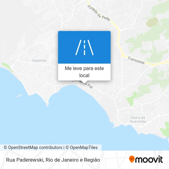Rua Paderewski mapa