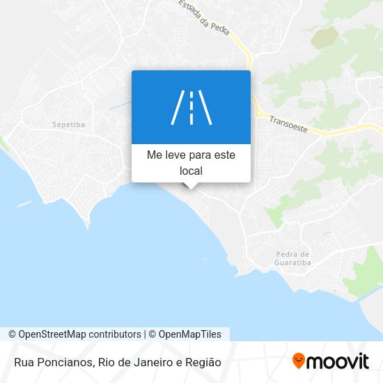 Rua Poncianos mapa