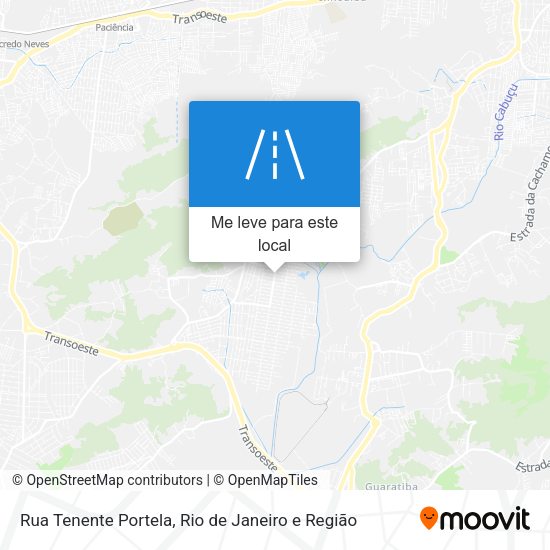 Rua Tenente Portela mapa