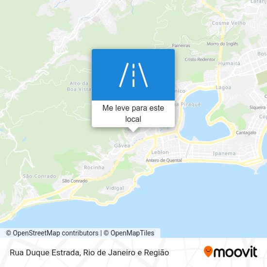 Rua Duque Estrada mapa