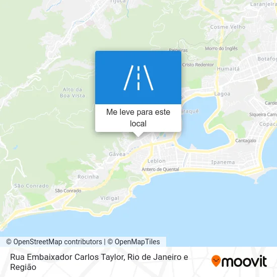 Rua Embaixador Carlos Taylor mapa