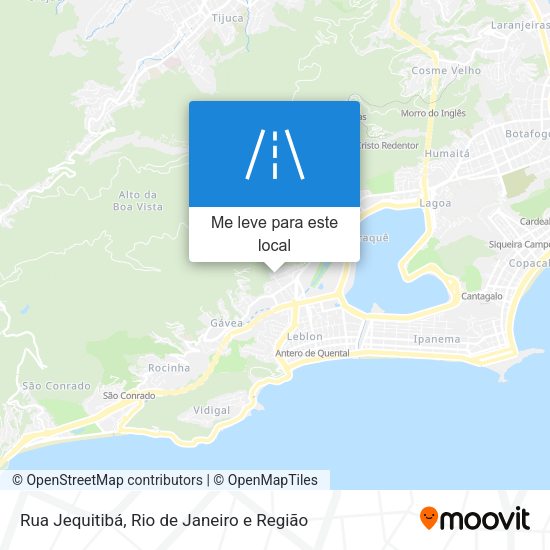 Rua Jequitibá mapa