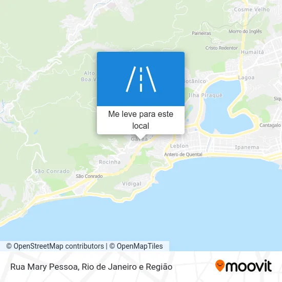 Rua Mary Pessoa mapa