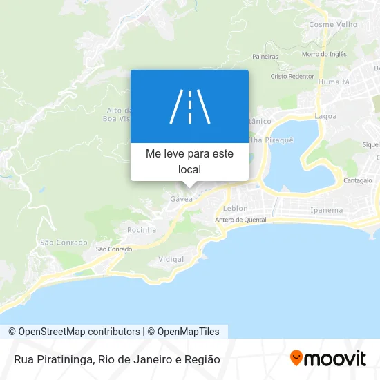 Rua Piratininga mapa