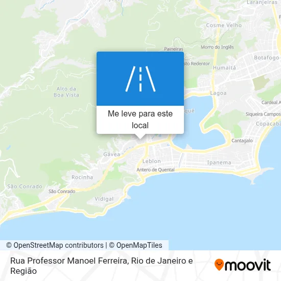 Rua Professor Manoel Ferreira mapa