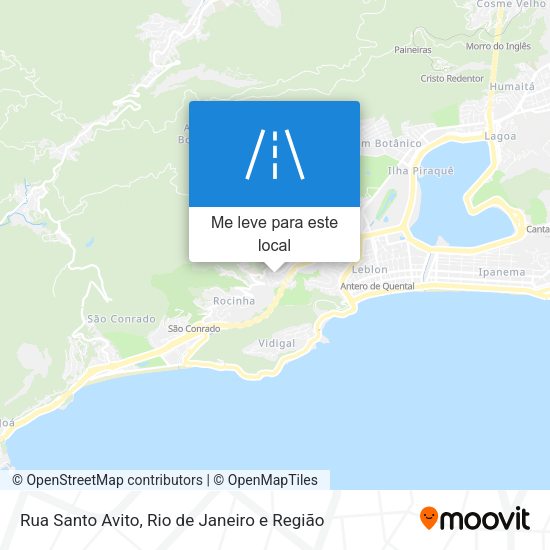 Rua Santo Avito mapa
