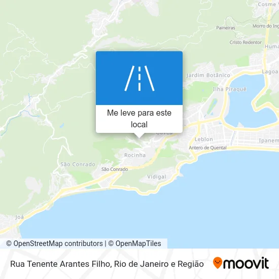 Rua Tenente Arantes Filho mapa