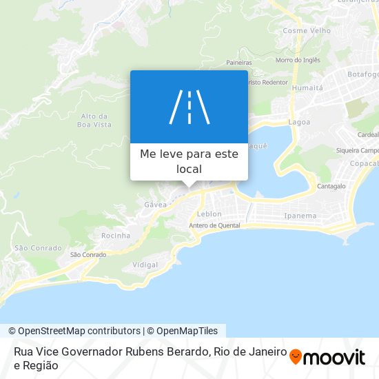 Rua Vice Governador Rubens Berardo mapa