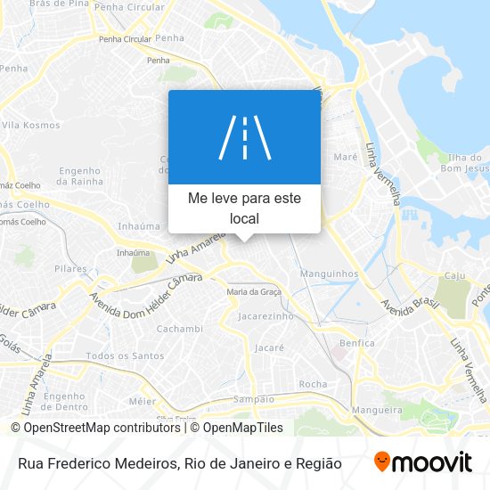Rua Frederico Medeiros mapa