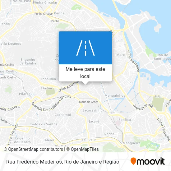 Rua Frederico Medeiros mapa